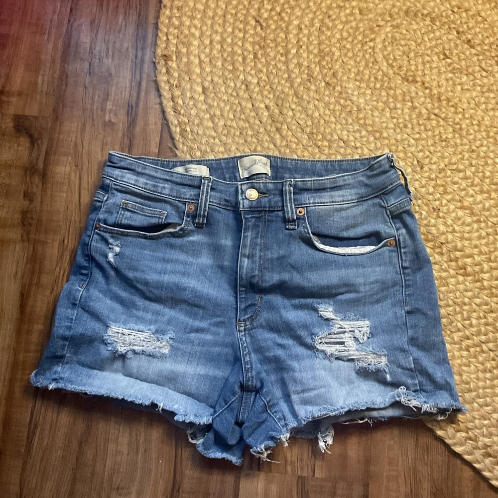 Universal Thread Light Blue Distressed Jean Shorts